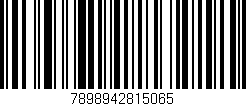 Código de barras (EAN, GTIN, SKU, ISBN): '7898942815065'