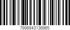 Código de barras (EAN, GTIN, SKU, ISBN): '7898943138965'