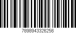 Código de barras (EAN, GTIN, SKU, ISBN): '7898943326256'
