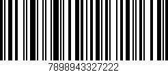 Código de barras (EAN, GTIN, SKU, ISBN): '7898943327222'