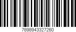 Código de barras (EAN, GTIN, SKU, ISBN): '7898943327260'