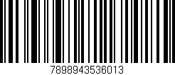 Código de barras (EAN, GTIN, SKU, ISBN): '7898943536013'