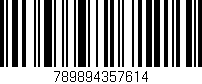 Código de barras (EAN, GTIN, SKU, ISBN): '789894357614'