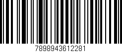 Código de barras (EAN, GTIN, SKU, ISBN): '7898943612281'