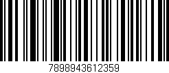 Código de barras (EAN, GTIN, SKU, ISBN): '7898943612359'