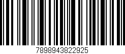 Código de barras (EAN, GTIN, SKU, ISBN): '7898943822925'
