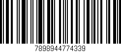 Código de barras (EAN, GTIN, SKU, ISBN): '7898944774339'