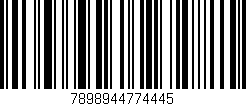 Código de barras (EAN, GTIN, SKU, ISBN): '7898944774445'