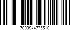 Código de barras (EAN, GTIN, SKU, ISBN): '7898944775510'