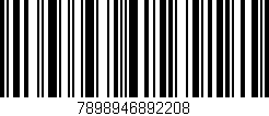 Código de barras (EAN, GTIN, SKU, ISBN): '7898946892208'