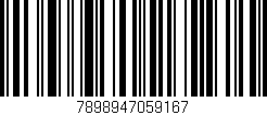 Código de barras (EAN, GTIN, SKU, ISBN): '7898947059167'