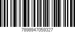 Código de barras (EAN, GTIN, SKU, ISBN): '7898947059327'