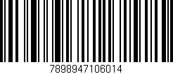 Código de barras (EAN, GTIN, SKU, ISBN): '7898947106014'