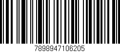 Código de barras (EAN, GTIN, SKU, ISBN): '7898947106205'
