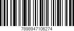 Código de barras (EAN, GTIN, SKU, ISBN): '7898947106274'