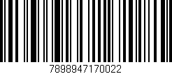 Código de barras (EAN, GTIN, SKU, ISBN): '7898947170022'