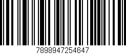 Código de barras (EAN, GTIN, SKU, ISBN): '7898947254647'