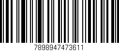Código de barras (EAN, GTIN, SKU, ISBN): '7898947473611'