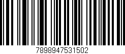 Código de barras (EAN, GTIN, SKU, ISBN): '7898947531502'