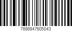 Código de barras (EAN, GTIN, SKU, ISBN): '7898947605043'
