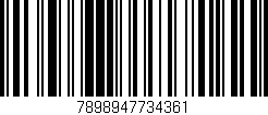 Código de barras (EAN, GTIN, SKU, ISBN): '7898947734361'