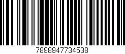 Código de barras (EAN, GTIN, SKU, ISBN): '7898947734538'