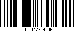 Código de barras (EAN, GTIN, SKU, ISBN): '7898947734705'
