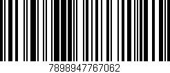 Código de barras (EAN, GTIN, SKU, ISBN): '7898947767062'