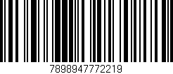 Código de barras (EAN, GTIN, SKU, ISBN): '7898947772219'