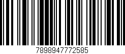 Código de barras (EAN, GTIN, SKU, ISBN): '7898947772585'