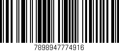 Código de barras (EAN, GTIN, SKU, ISBN): '7898947774916'