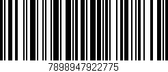 Código de barras (EAN, GTIN, SKU, ISBN): '7898947922775'