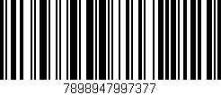 Código de barras (EAN, GTIN, SKU, ISBN): '7898947997377'