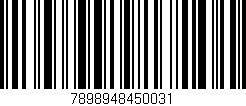 Código de barras (EAN, GTIN, SKU, ISBN): '7898948450031'