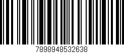 Código de barras (EAN, GTIN, SKU, ISBN): '7898948532638'