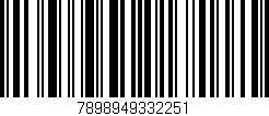 Código de barras (EAN, GTIN, SKU, ISBN): '7898949332251'