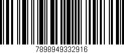 Código de barras (EAN, GTIN, SKU, ISBN): '7898949332916'