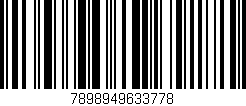 Código de barras (EAN, GTIN, SKU, ISBN): '7898949633778'