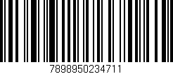 Código de barras (EAN, GTIN, SKU, ISBN): '7898950234711'