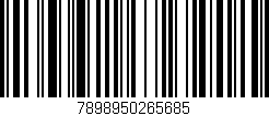 Código de barras (EAN, GTIN, SKU, ISBN): '7898950265685'