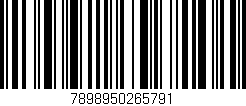Código de barras (EAN, GTIN, SKU, ISBN): '7898950265791'