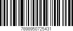 Código de barras (EAN, GTIN, SKU, ISBN): '7898950725431'