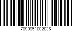 Código de barras (EAN, GTIN, SKU, ISBN): '7898951002036'