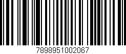 Código de barras (EAN, GTIN, SKU, ISBN): '7898951002067'