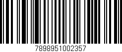 Código de barras (EAN, GTIN, SKU, ISBN): '7898951002357'