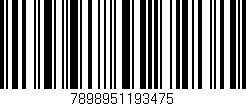 Código de barras (EAN, GTIN, SKU, ISBN): '7898951193475'