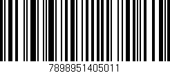 Código de barras (EAN, GTIN, SKU, ISBN): '7898951405011'