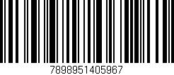 Código de barras (EAN, GTIN, SKU, ISBN): '7898951405967'