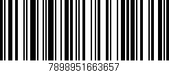 Código de barras (EAN, GTIN, SKU, ISBN): '7898951663657'
