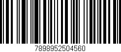 Código de barras (EAN, GTIN, SKU, ISBN): '7898952504560'